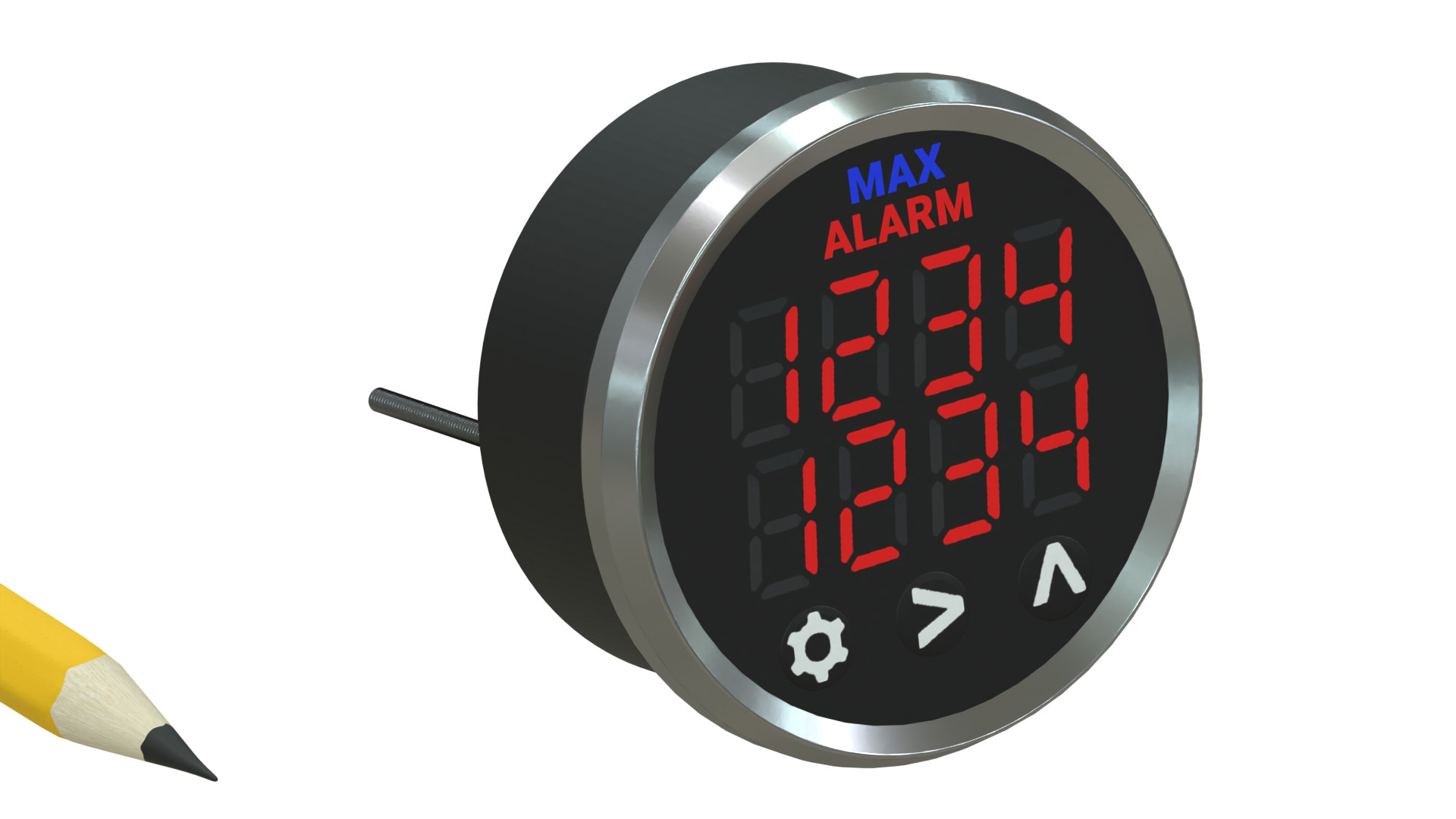 2Channel Dual Round Digital EGT or CHT Pyrometer Gauge Display